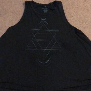 black vintage looking tank